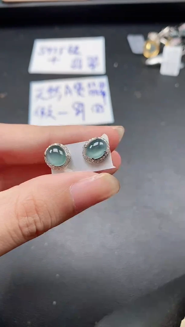 翡翠戒指银S925镶嵌51511