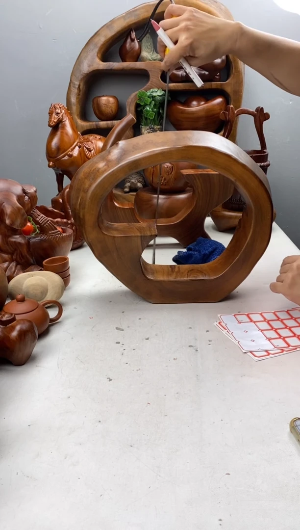 香樟木42诧寂摆台/尺寸37*10*30