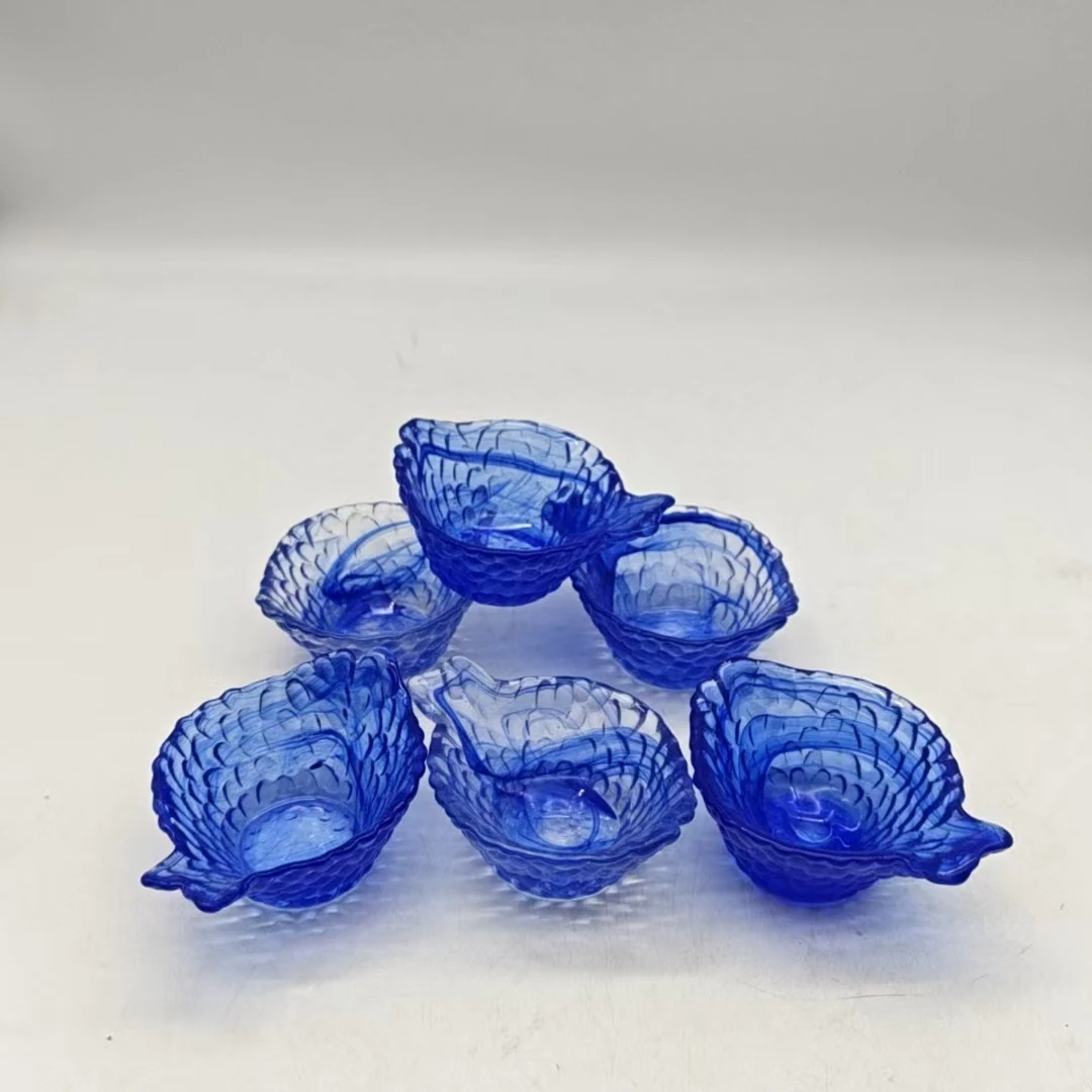 3554 玻璃碗6个（口径6高3）玻璃餐具C39