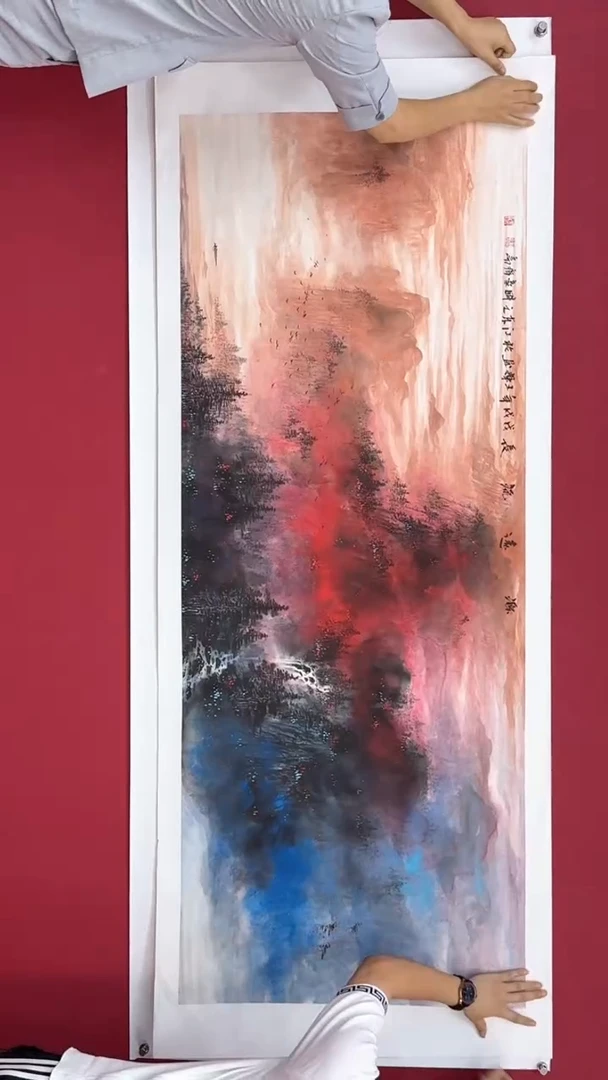 国画国画绘画山水花鸟