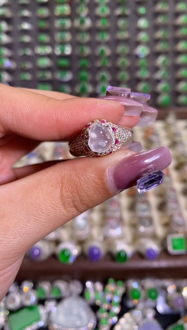 未镶嵌戒指翡翠天然缅甸A货翡翠未镶嵌 粉丝福利