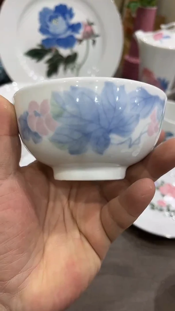 10厘米湖南醴陵釉下五彩陶瓷