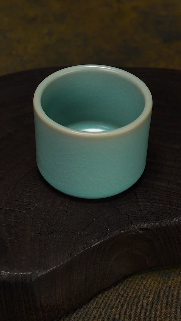 杯子瓷扳指杯-微微不完美