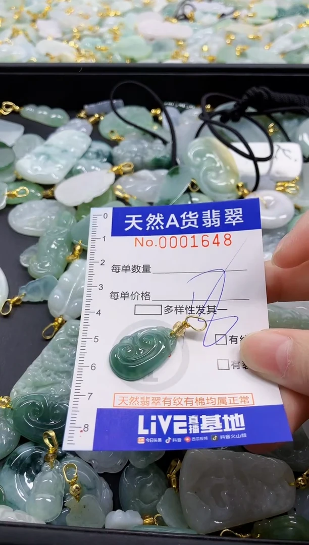 颈饰未镶嵌翡翠天然A货翡翠