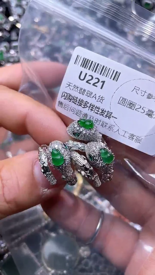 【闪购商品】翡翠颈饰未镶嵌U221戒指 多样性发其一