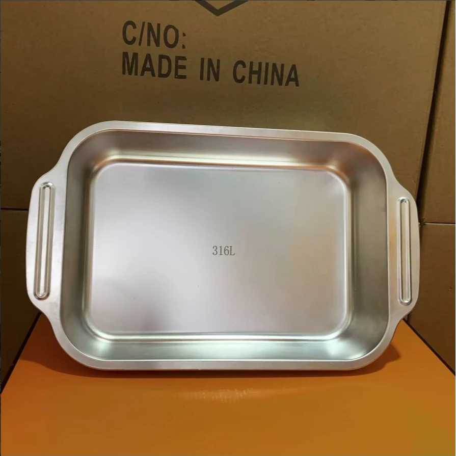 不锈钢烤鱼盘 家用易清洁 DPL