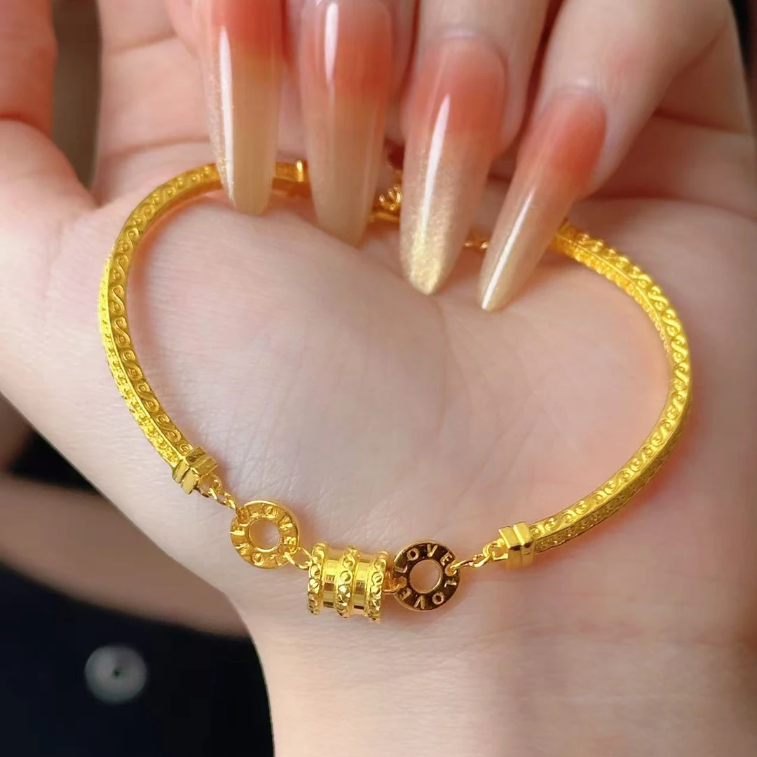 足银手镯 （小蛮腰半镯）手链轻奢简约手环高级气质甜美转运618爆款