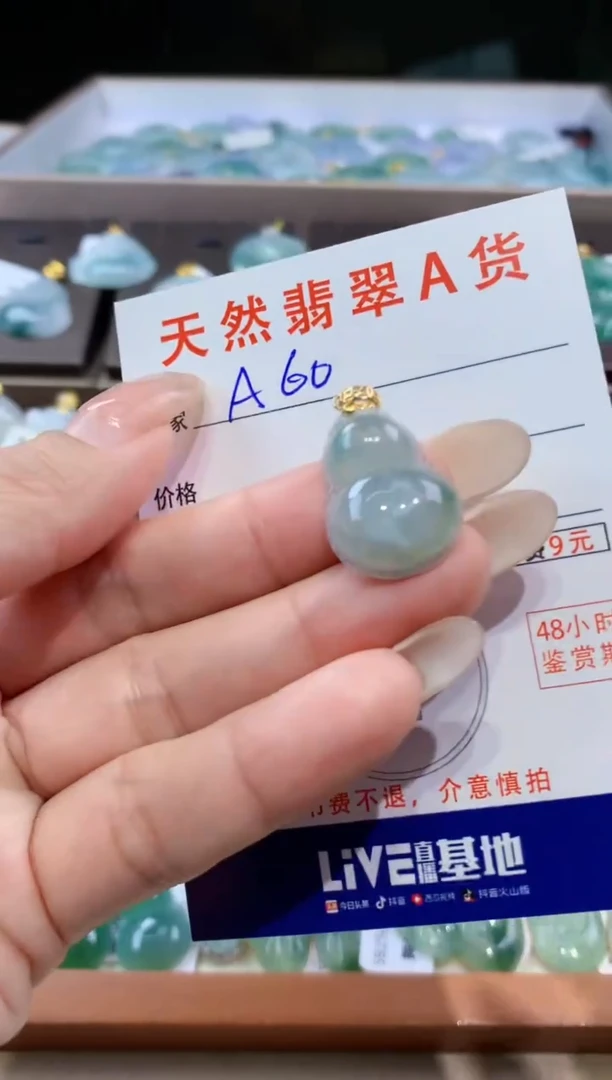 颈饰未镶嵌翡翠天然翡翠A货挂件