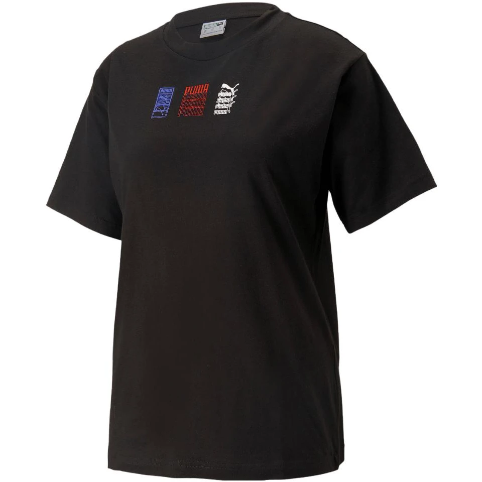 PUMA/彪马正品夏季男女款运动休闲圆领短袖透气宽松T恤 538192-01