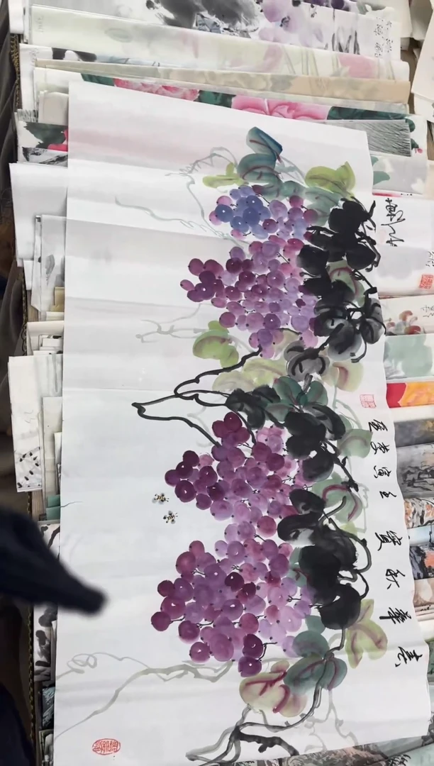 国画10.29纯手绘无边框字画