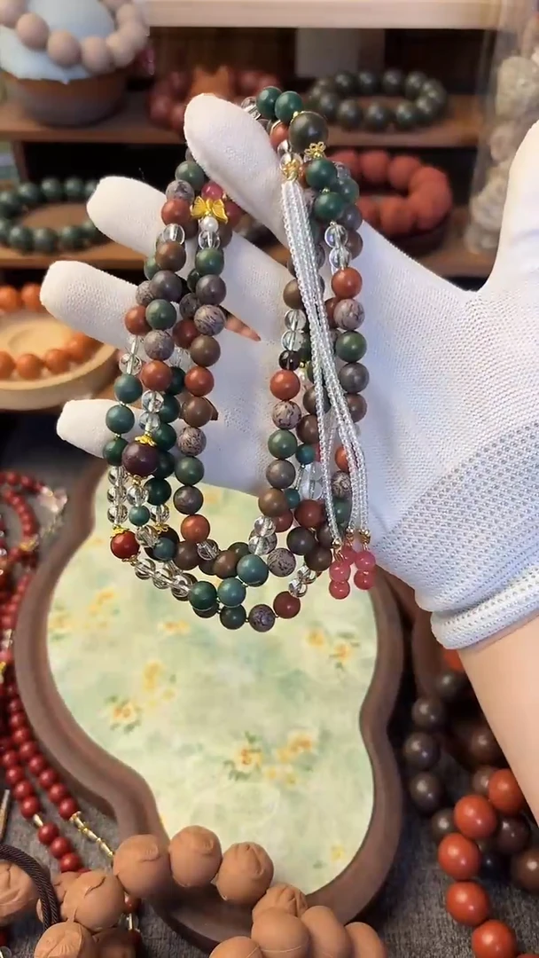 泥塑四象加应龙设计款项链一条