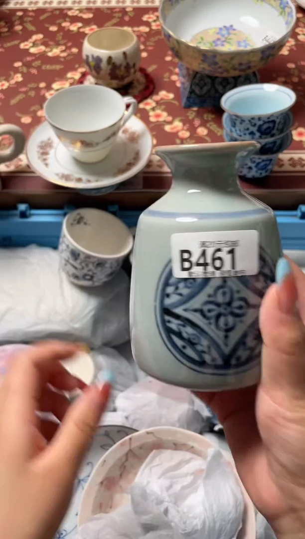 瓷片落***滚瓷器瓷器B461