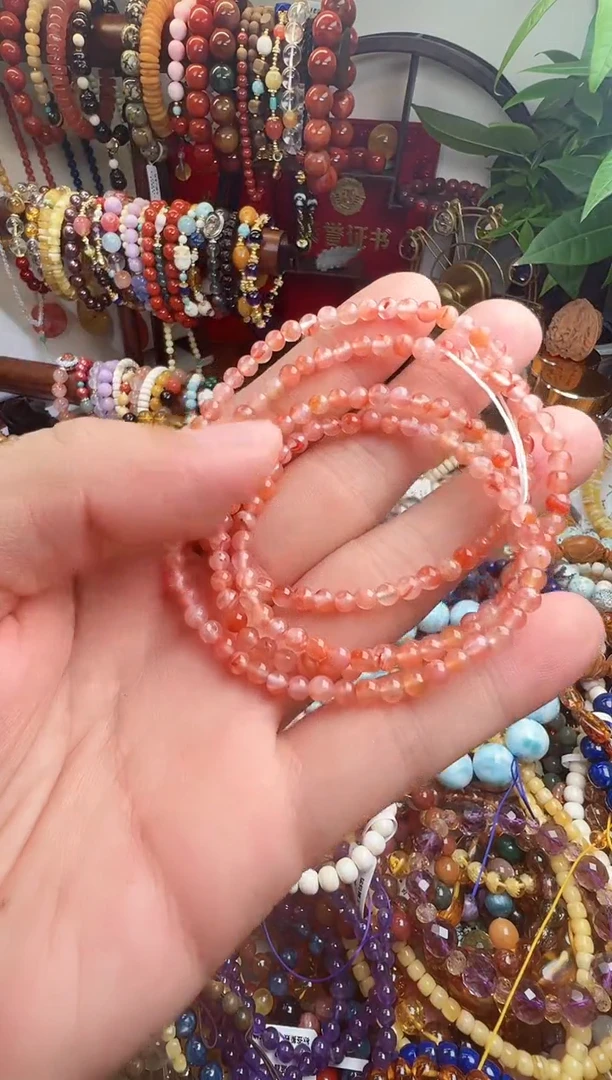 未镶嵌手链南红玛瑙糖***圆一物一件）004077