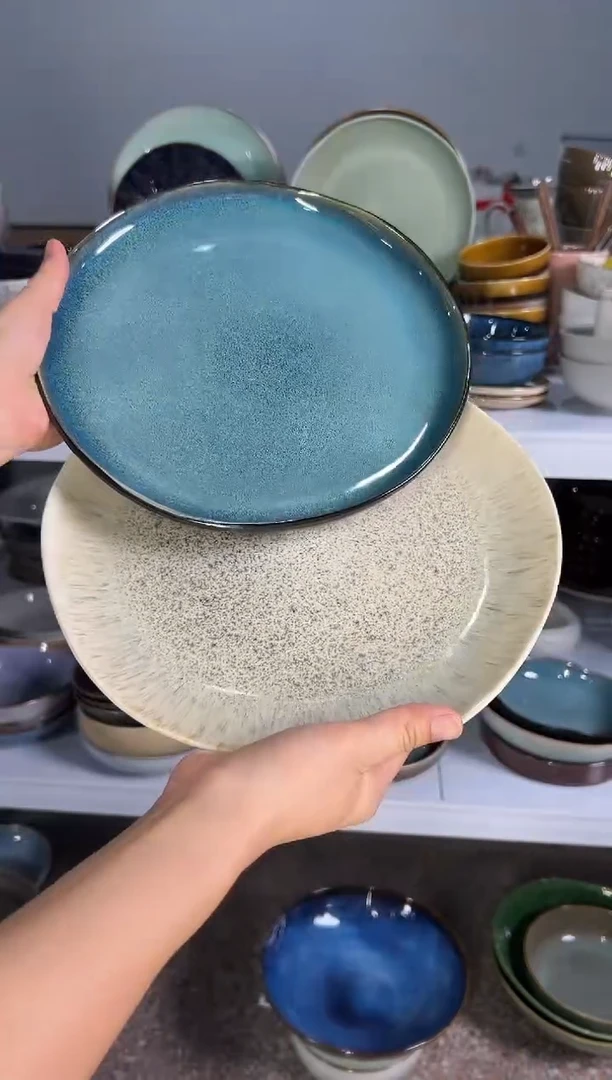 陶瓷外贸尾货瑕疵满20包邮X2大盘