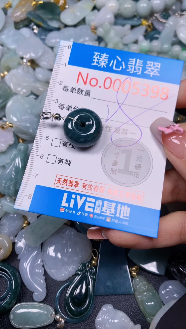 【闪购商品】翡翠颈饰未镶嵌含绳0005398