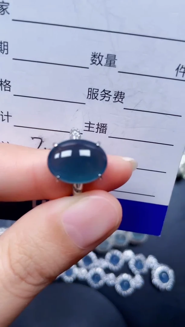 银S925镶嵌戒指翡翠20
