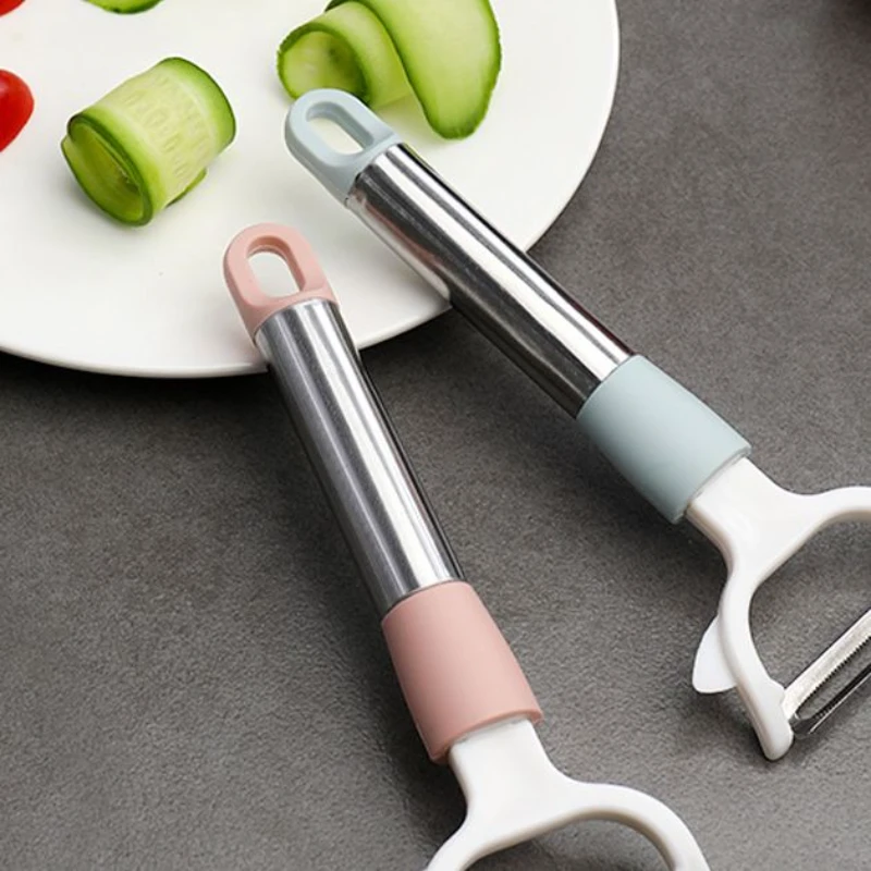 多功能削皮刀刮皮器家用厨房长柄创意土豆刨皮刀削苹果神器削皮器