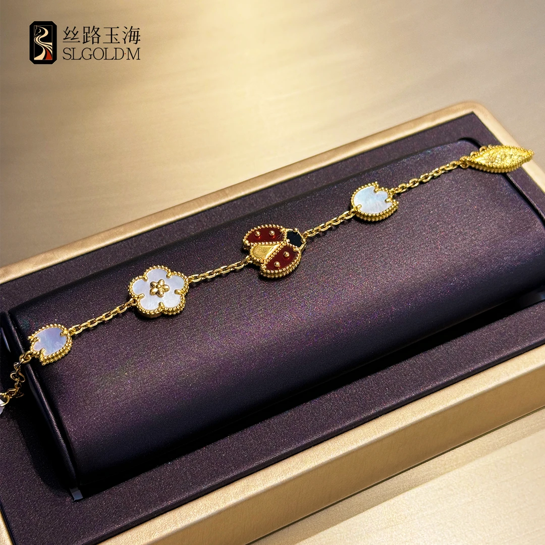 七星瓢虫手链足金设计感高级简约ins时尚
