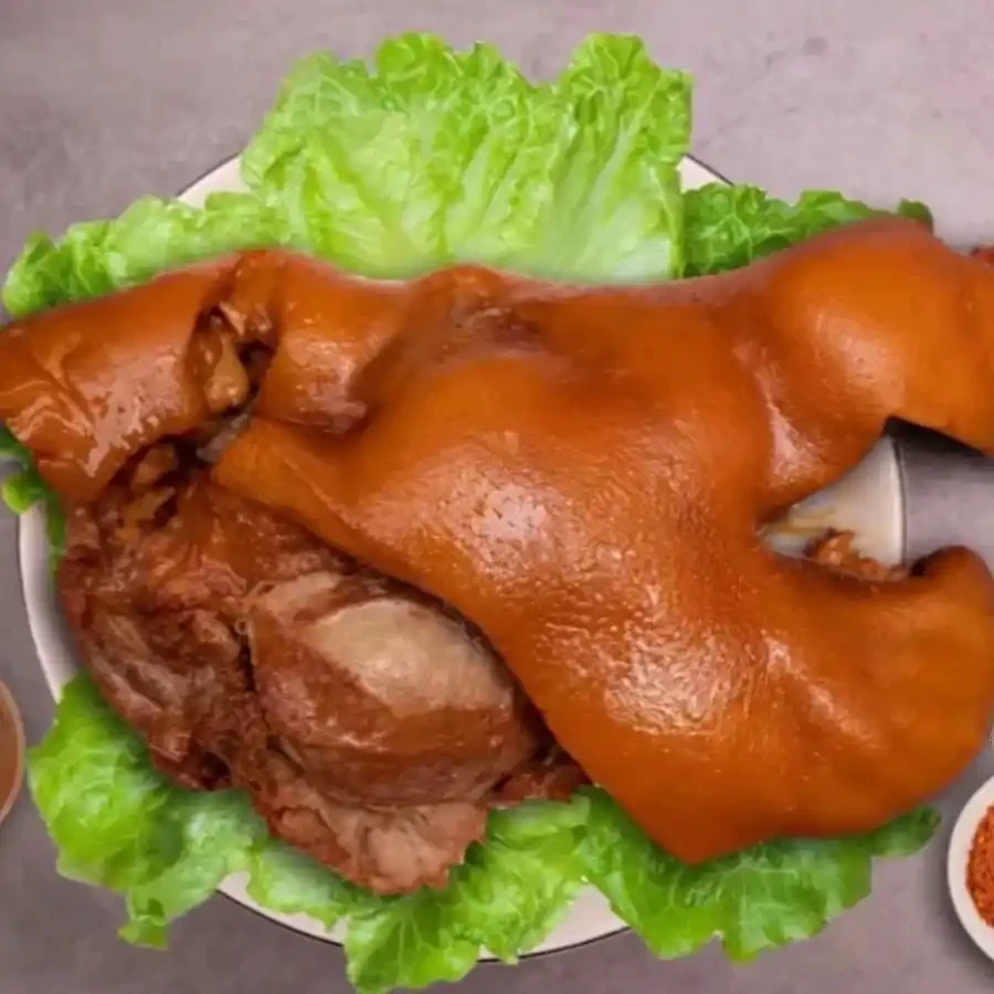 【1】硕记农场黑猪猪头肉