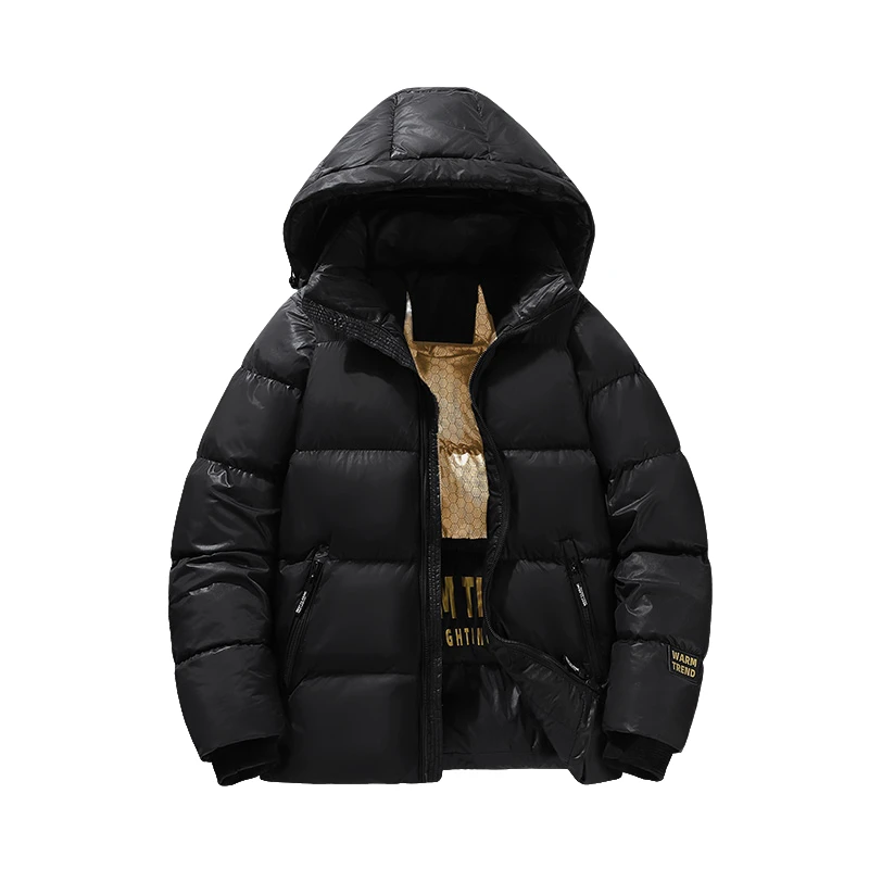 秋冬季男女同款保暖棉衣连帽百搭棉服