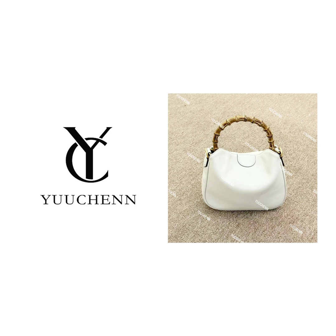 YUUCHENN【竹节包】进口牛皮23cm原创设计高定真皮包HH6894