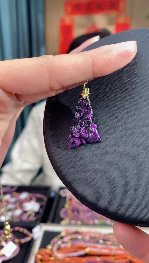 【闪购商品】苏纪石（舒俱来）吊坠(不含链)18K金镶嵌619