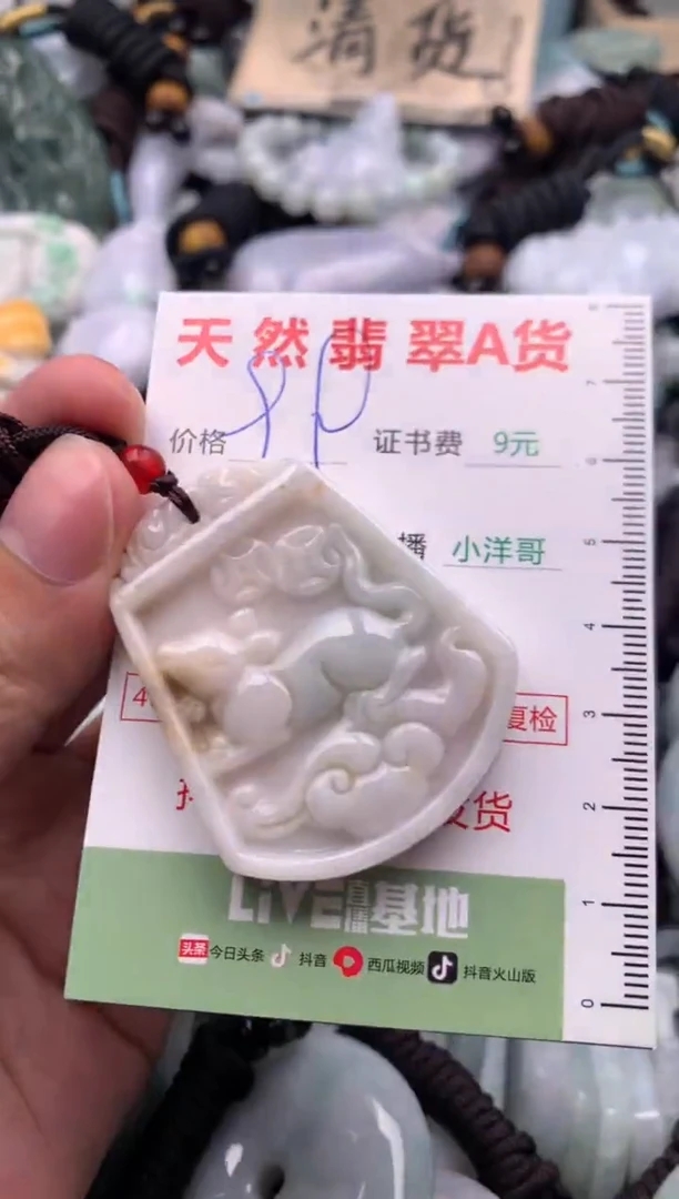 翡翠未镶嵌吊坠(不含链)1