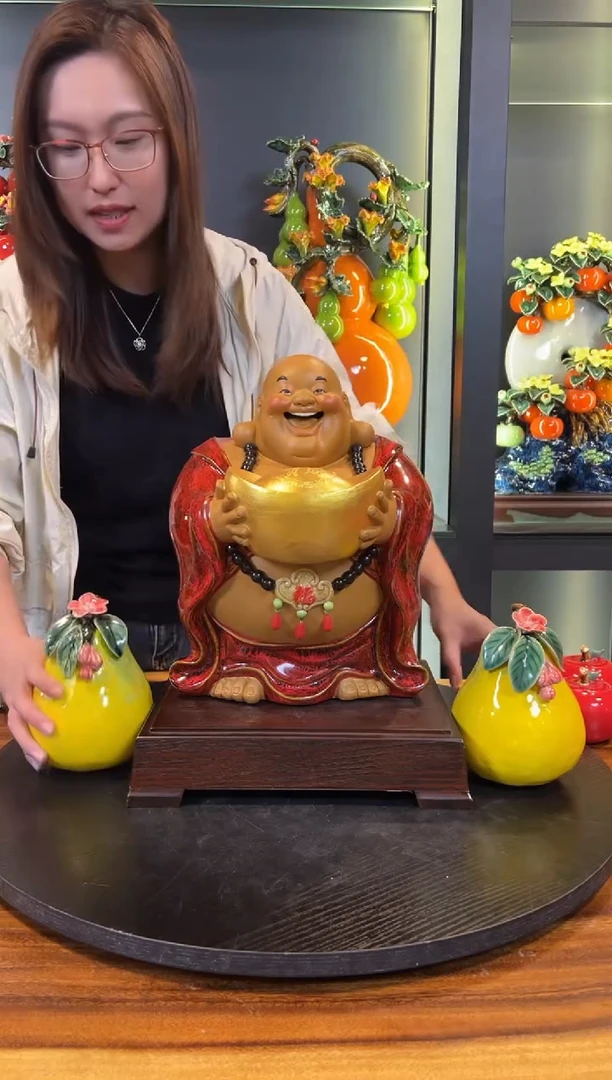 陶瓷招财进宝笑佛