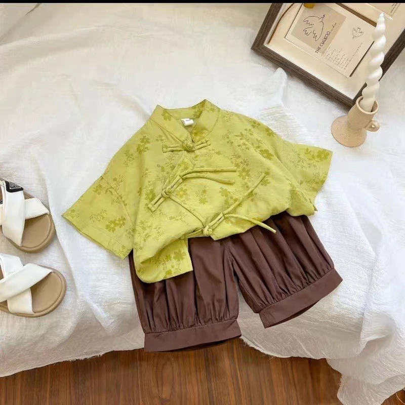 新中式男宝套装断码默认瑕疵介意勿拍