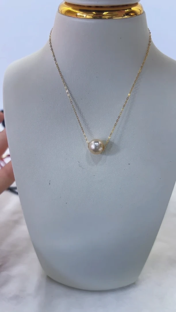 18K金镶嵌海水珍珠DA路路通@@yd308