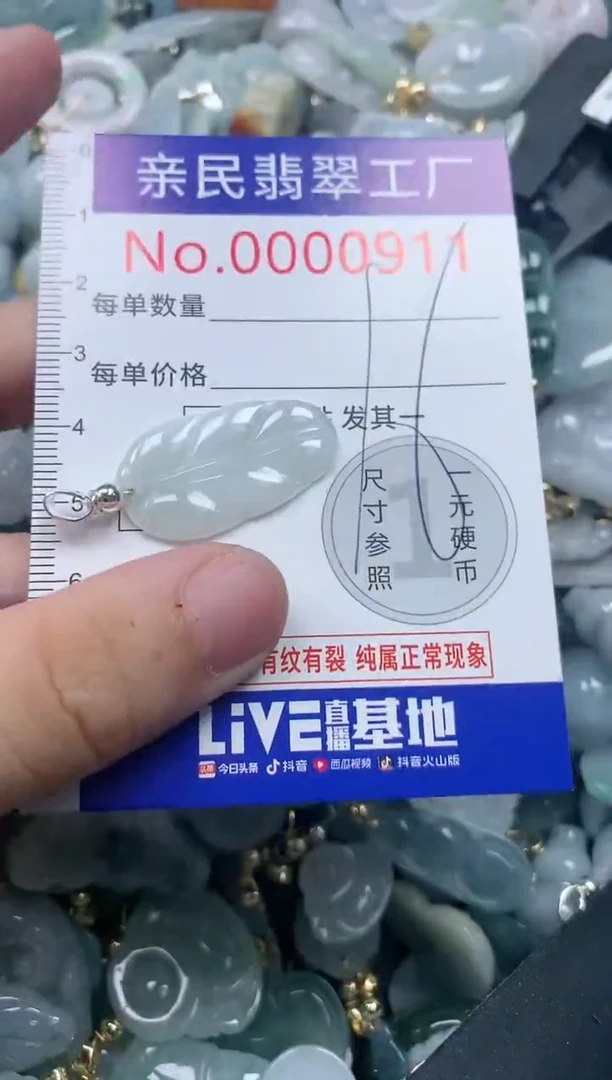 翡翠未镶嵌吊坠(不含链)911