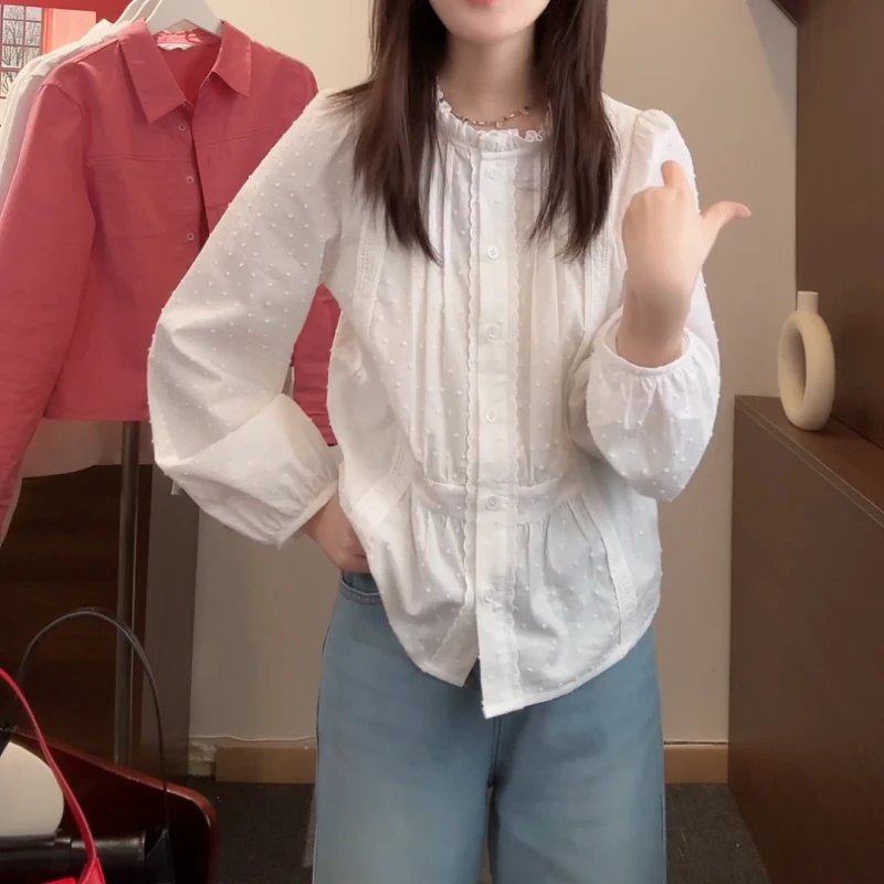 气质长袖时尚百搭小众法式设计感衬衫LK2501501