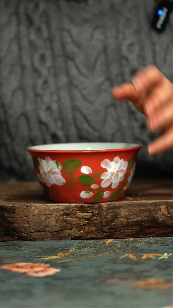 【闪购商品】杯釉下彩手工手绘同款陶器