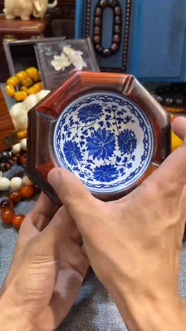 黄花梨/降香黄檀笔洗烟缸