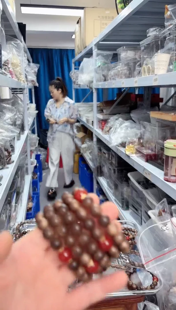 未镶嵌檀香木手串香香木DIY红玛瑙圆珠单圈