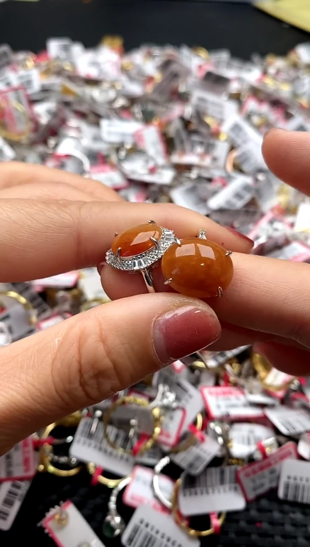 【闪购商品】翡翠戒指银S925镶嵌11111111   8