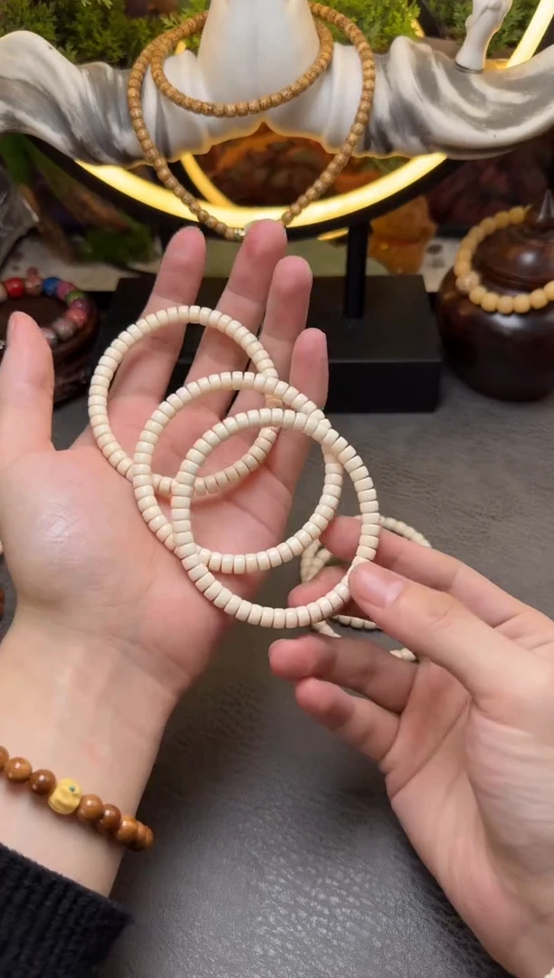 手串菩提根/象牙果菩提根精工3*6药片直切