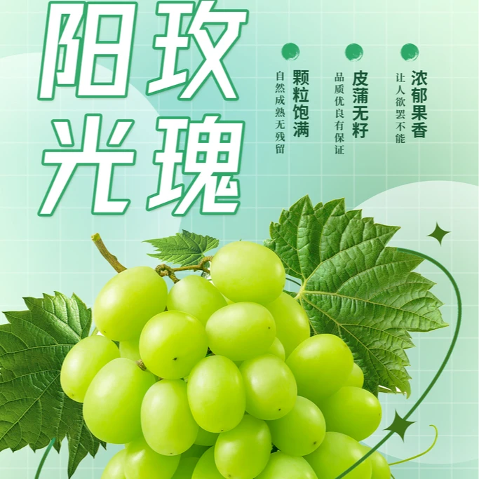 阳光玫瑰葡萄阳光玫瑰青提500g葡萄同城送云南省