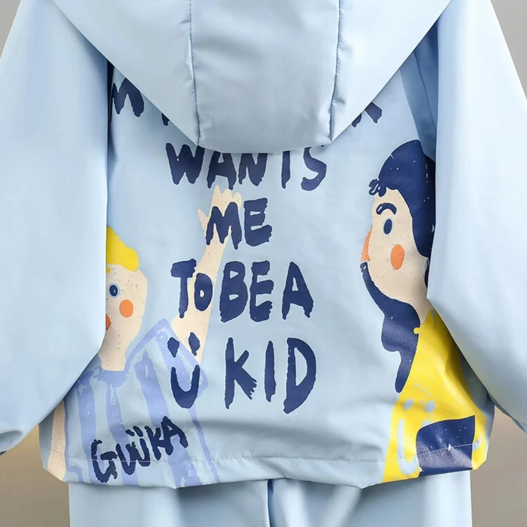 新店福利春季新款儿童韩版时尚洋气可爱连帽外套