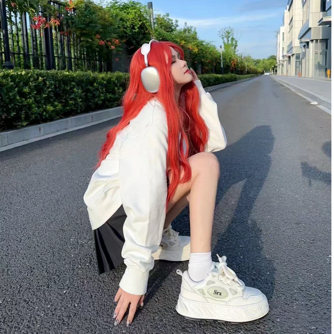 时尚春秋季男女同款情侣背标老花圆领复古运动时尚卫衣8