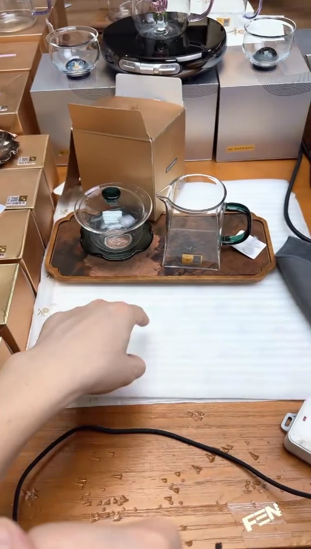 禾器瀚然墨绿+风谜荷悦盖碗墨绿