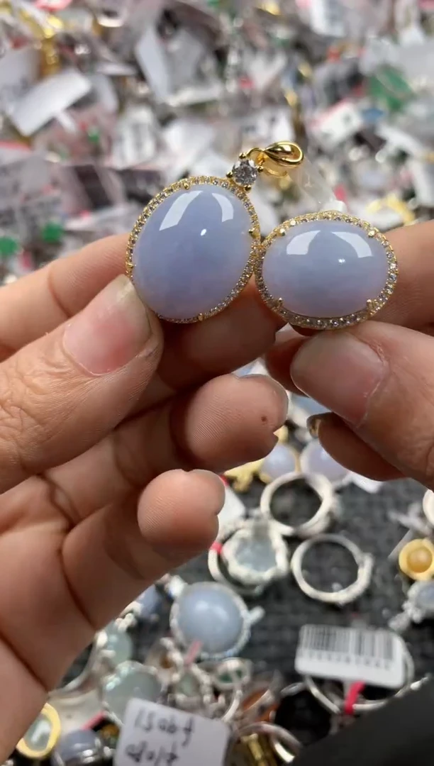 银S925镶嵌戒指翡翠999             9