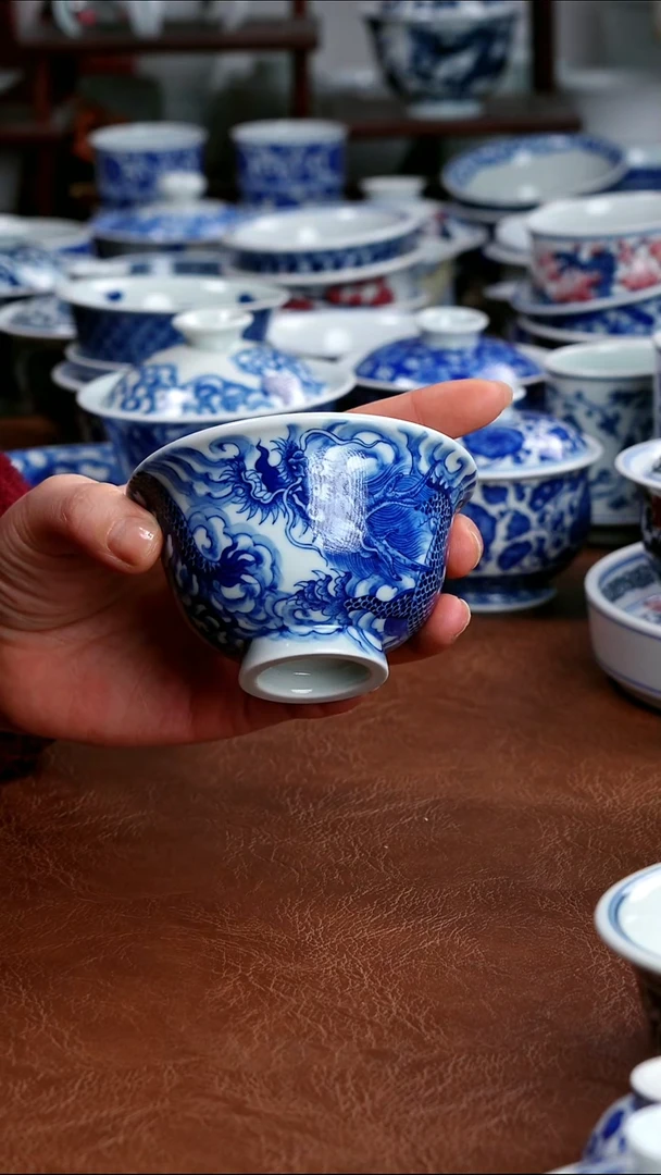 景德镇高端茶器景德镇墨奈纯手工手绘高端茶器