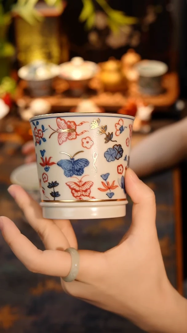 茶壶蝴蝶咖啡杯蝴蝶咖啡杯