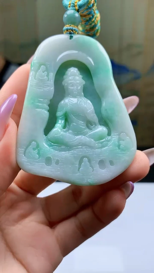 【闪购商品】定制翡翠未镶嵌4917ty-毛货挂件125