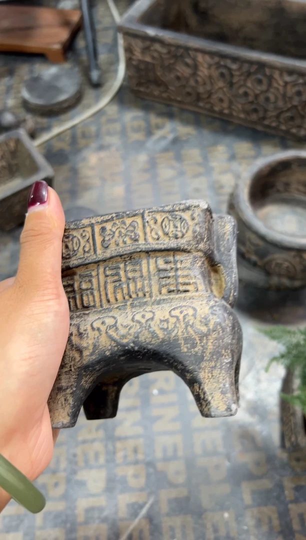 陶土【火山泥】香炉