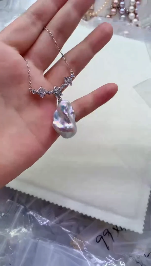 淡水珍珠合金套链多样性发其一，非无暇