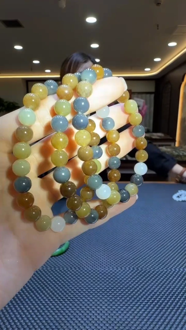 颈饰未镶嵌和田玉手串7-8（多样性发一）