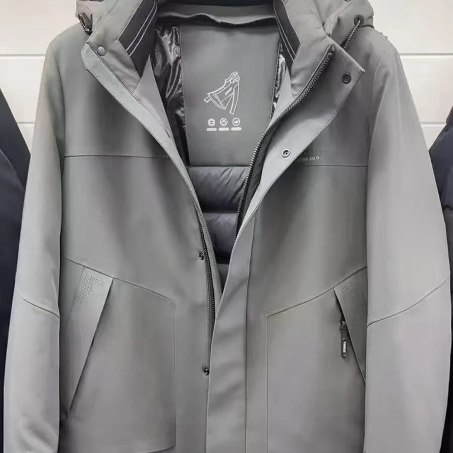 2626款男士冬季内胆可拆卸鹅绒服