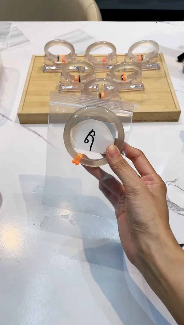 玛瑙/玉髓手镯未镶嵌69-香槟-59+